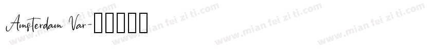 Amsterdam Var字体转换